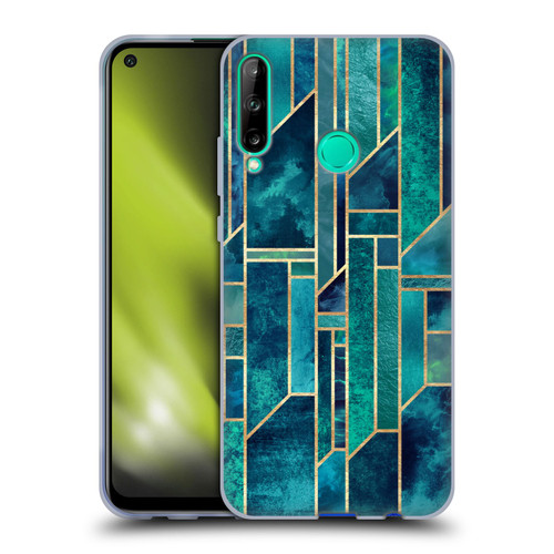 Elisabeth Fredriksson Geometric Design And Pattern Blue Skies Soft Gel Case for Huawei P40 lite E