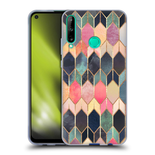 Elisabeth Fredriksson Geometric Design And Pattern Colourful Stained Glass Soft Gel Case for Huawei P40 lite E