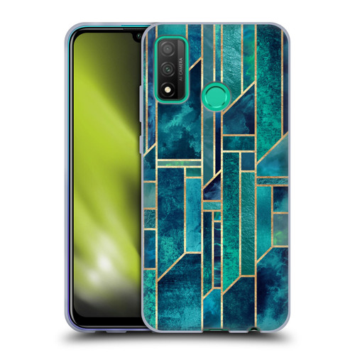 Elisabeth Fredriksson Geometric Design And Pattern Blue Skies Soft Gel Case for Huawei P Smart (2020)