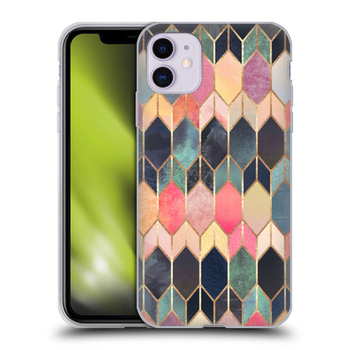 Elisabeth Fredriksson Geometric Design And Pattern Colourful Stained Glass Soft Gel Case for Apple iPhone 11