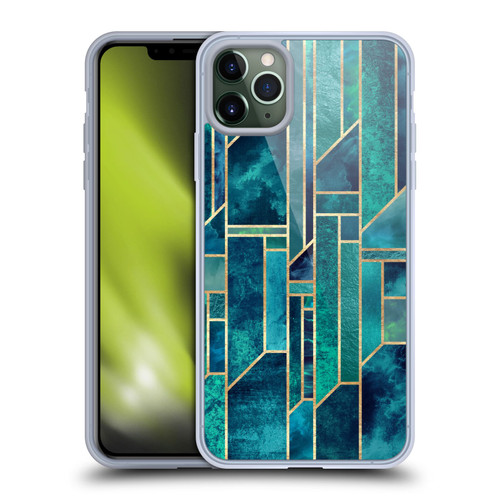 Elisabeth Fredriksson Geometric Design And Pattern Blue Skies Soft Gel Case for Apple iPhone 11 Pro Max