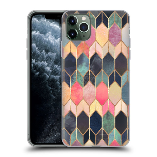 Elisabeth Fredriksson Geometric Design And Pattern Colourful Stained Glass Soft Gel Case for Apple iPhone 11 Pro Max