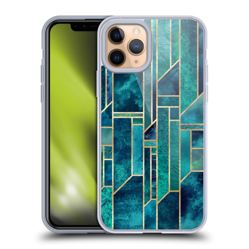 Elisabeth Fredriksson Geometric Design And Pattern Blue Skies Soft Gel Case for Apple iPhone 11 Pro