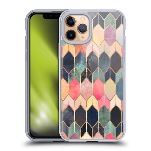 Elisabeth Fredriksson Geometric Design And Pattern Colourful Stained Glass Soft Gel Case for Apple iPhone 11 Pro