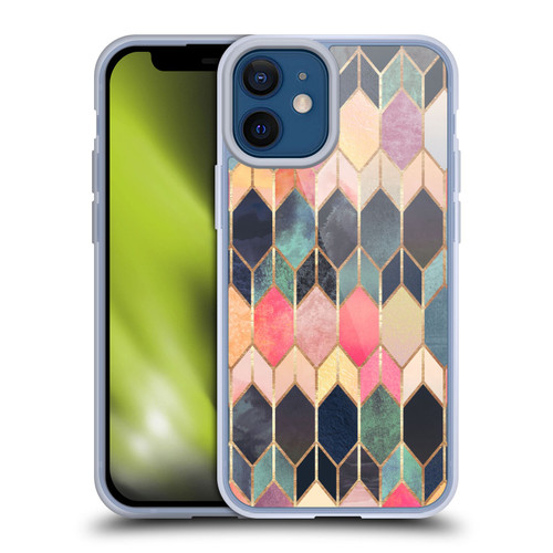 Elisabeth Fredriksson Geometric Design And Pattern Colourful Stained Glass Soft Gel Case for Apple iPhone 12 Mini