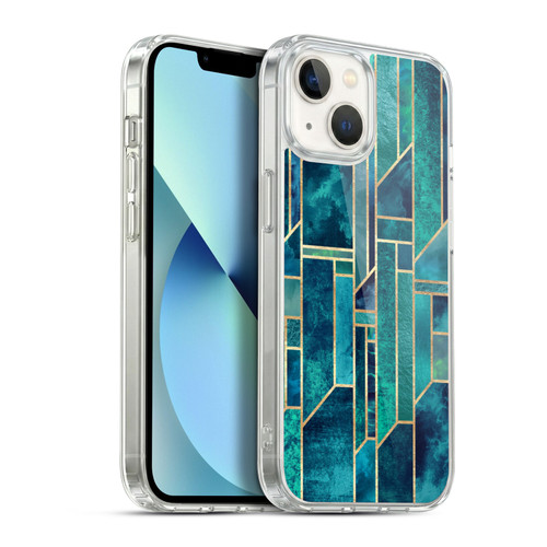 Elisabeth Fredriksson Geometric Design And Pattern Blue Skies Soft Gel Case for Apple iPhone 13