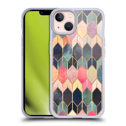 Elisabeth Fredriksson Geometric Design And Pattern Colourful Stained Glass Soft Gel Case for Apple iPhone 13