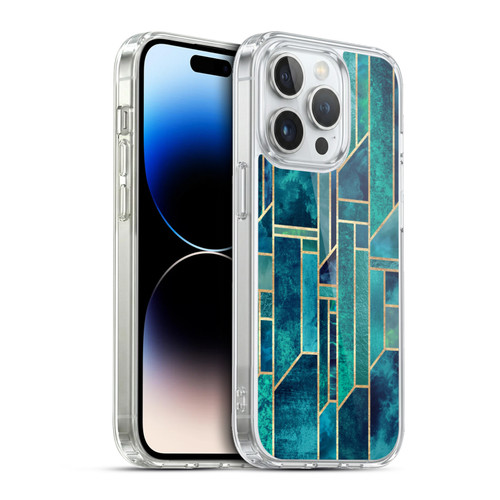 Elisabeth Fredriksson Geometric Design And Pattern Blue Skies Soft Gel Case for Apple iPhone 13 Pro & MagSafe
