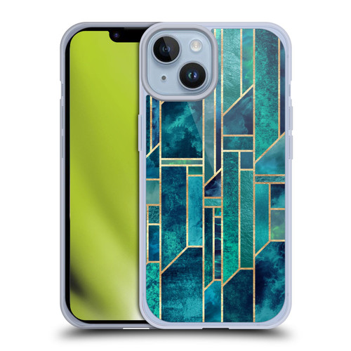 Elisabeth Fredriksson Geometric Design And Pattern Blue Skies Soft Gel Case for Apple iPhone 14