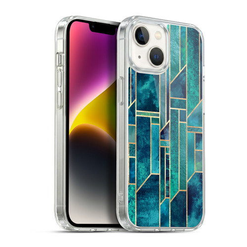 Elisabeth Fredriksson Geometric Design And Pattern Blue Skies Soft Gel Case for Apple iPhone 14