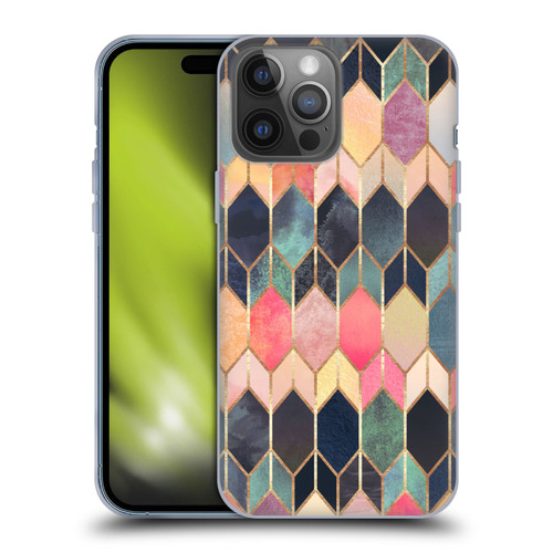 Elisabeth Fredriksson Geometric Design And Pattern Colourful Stained Glass Soft Gel Case for Apple iPhone 14 Pro Max