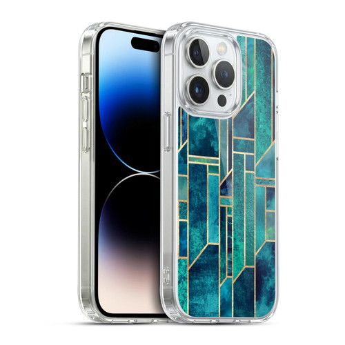 Elisabeth Fredriksson Geometric Design And Pattern Blue Skies Soft Gel Case for Apple iPhone 14 Pro & MagSafe