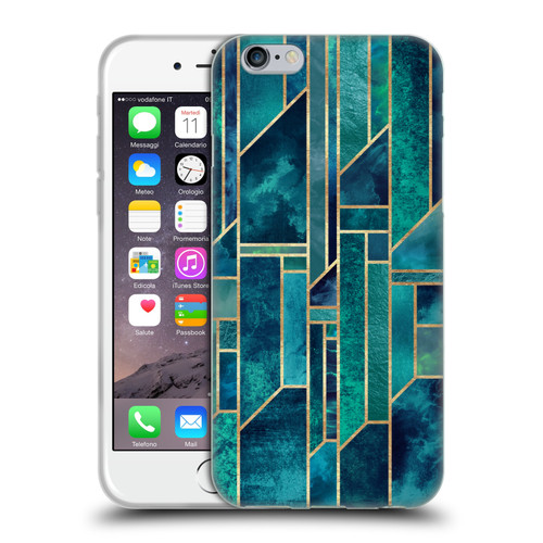 Elisabeth Fredriksson Geometric Design And Pattern Blue Skies Soft Gel Case for Apple iPhone 6 / iPhone 6s