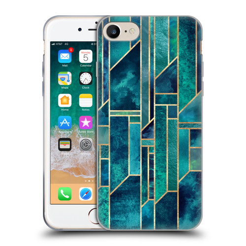 Elisabeth Fredriksson Geometric Design And Pattern Blue Skies Soft Gel Case for Apple iPhone 7 / 8 / SE 2020 & 2022