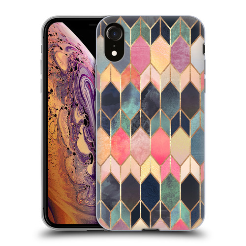 Elisabeth Fredriksson Geometric Design And Pattern Colourful Stained Glass Soft Gel Case for Apple iPhone XR