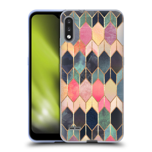 Elisabeth Fredriksson Geometric Design And Pattern Colourful Stained Glass Soft Gel Case for LG K22