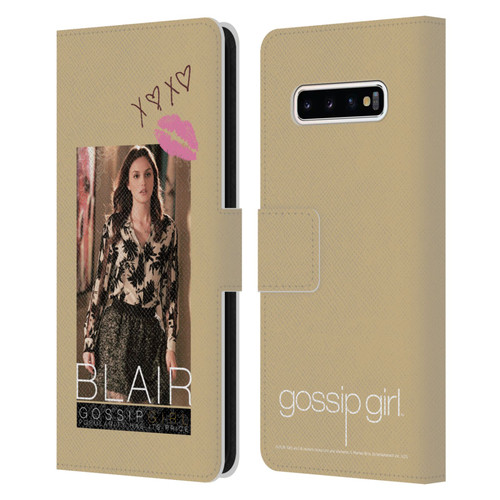 Gossip Girl Graphics Blair Leather Book Wallet Case Cover For Samsung Galaxy S10+ / S10 Plus