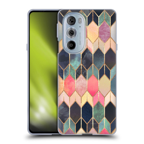 Elisabeth Fredriksson Geometric Design And Pattern Colourful Stained Glass Soft Gel Case for Motorola Edge X30