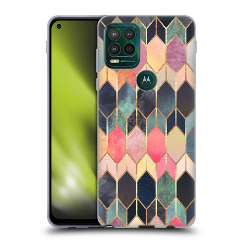 Elisabeth Fredriksson Geometric Design And Pattern Colourful Stained Glass Soft Gel Case for Motorola Moto G Stylus 5G 2021