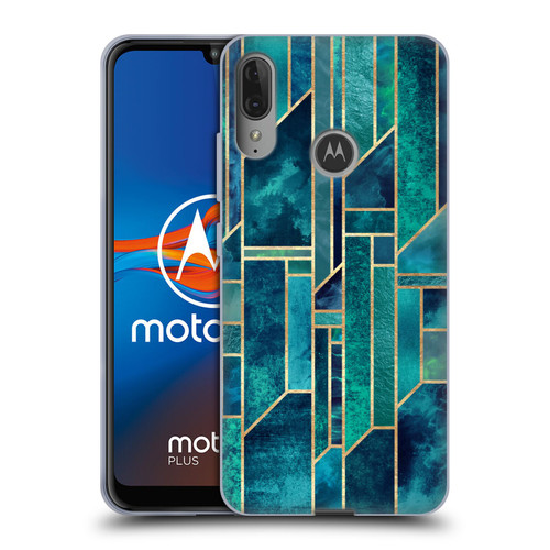 Elisabeth Fredriksson Geometric Design And Pattern Blue Skies Soft Gel Case for Motorola Moto E6 Plus