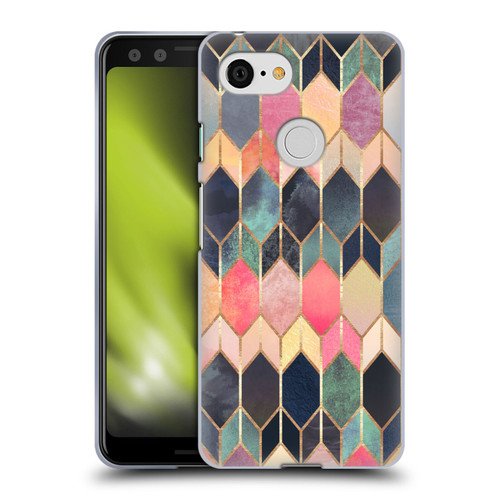 Elisabeth Fredriksson Geometric Design And Pattern Colourful Stained Glass Soft Gel Case for Google Pixel 3