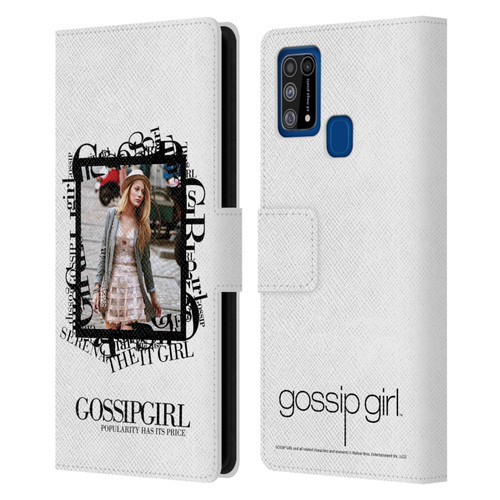 Gossip Girl Graphics Serena Leather Book Wallet Case Cover For Samsung Galaxy M31 (2020)