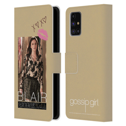 Gossip Girl Graphics Blair Leather Book Wallet Case Cover For Samsung Galaxy M31s (2020)