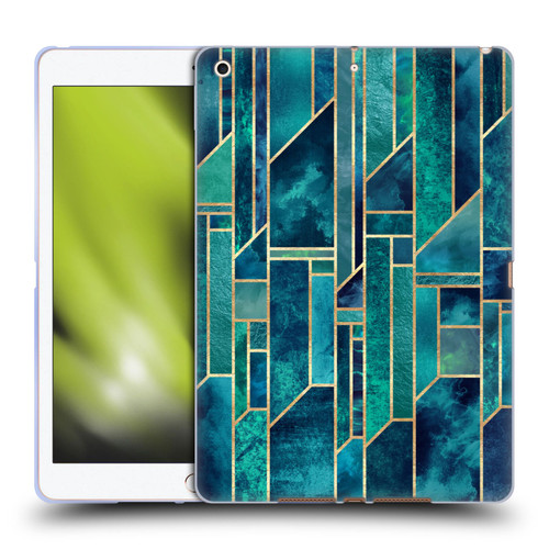 Elisabeth Fredriksson Geometric Design And Pattern Blue Skies Soft Gel Case for Apple iPad 10.2 2019/2020/2021