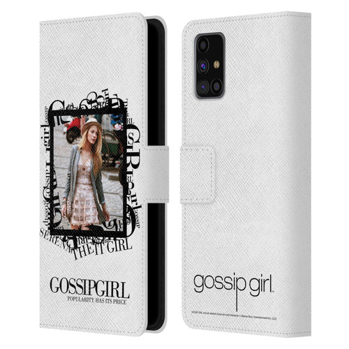 Gossip Girl Graphics Serena Leather Book Wallet Case Cover For Samsung Galaxy M31s (2020)