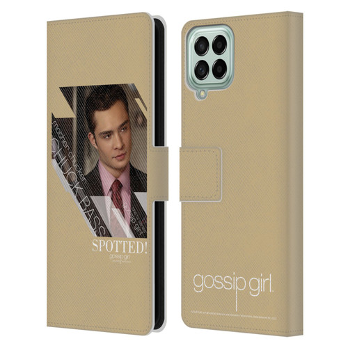Gossip Girl Graphics Chuck Leather Book Wallet Case Cover For Samsung Galaxy M33 (2022)