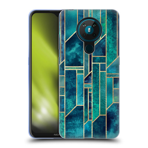 Elisabeth Fredriksson Geometric Design And Pattern Blue Skies Soft Gel Case for Nokia 5.3