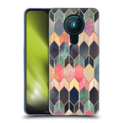 Elisabeth Fredriksson Geometric Design And Pattern Colourful Stained Glass Soft Gel Case for Nokia 5.3