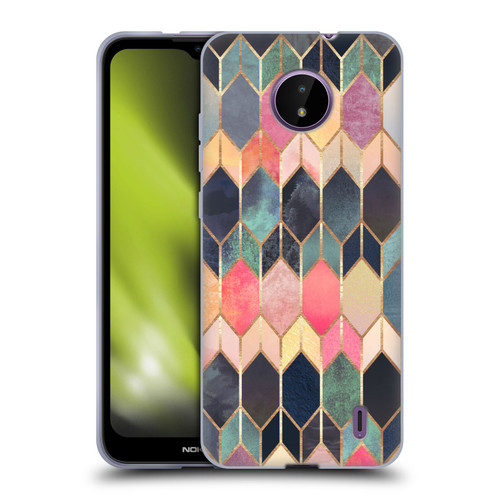 Elisabeth Fredriksson Geometric Design And Pattern Colourful Stained Glass Soft Gel Case for Nokia C10 / C20