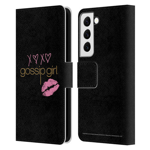 Gossip Girl Graphics XOXO Leather Book Wallet Case Cover For Samsung Galaxy S22 5G