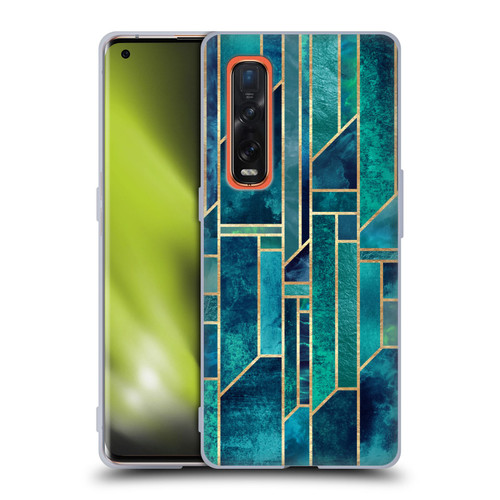 Elisabeth Fredriksson Geometric Design And Pattern Blue Skies Soft Gel Case for OPPO Find X2 Pro 5G