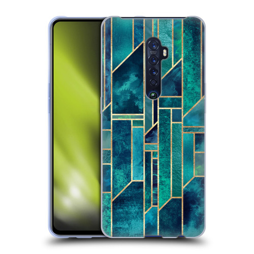 Elisabeth Fredriksson Geometric Design And Pattern Blue Skies Soft Gel Case for OPPO Reno 2