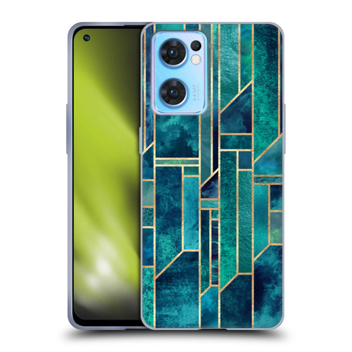 Elisabeth Fredriksson Geometric Design And Pattern Blue Skies Soft Gel Case for OPPO Reno7 5G / Find X5 Lite