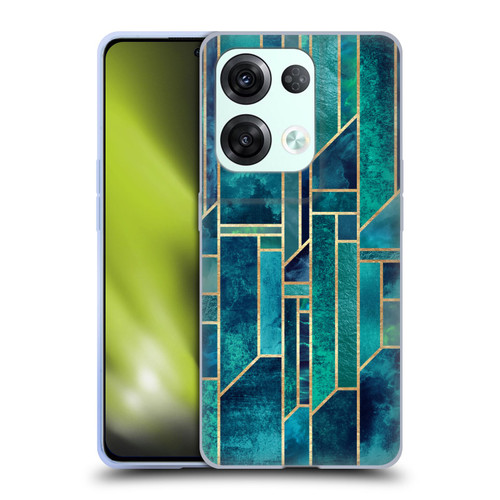 Elisabeth Fredriksson Geometric Design And Pattern Blue Skies Soft Gel Case for OPPO Reno8 Pro