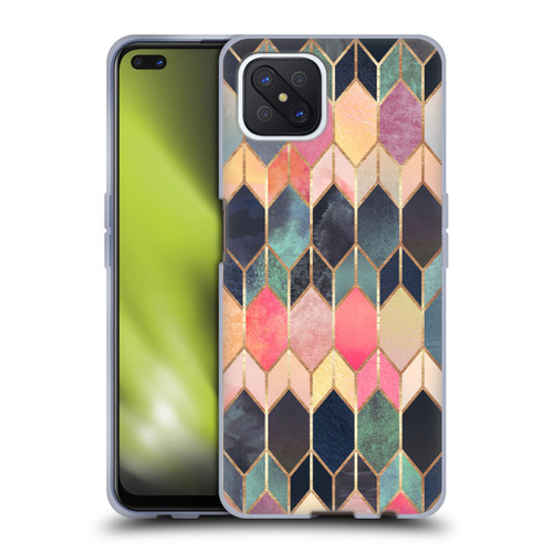 Elisabeth Fredriksson Geometric Design And Pattern Colourful Stained Glass Soft Gel Case for OPPO Reno4 Z 5G