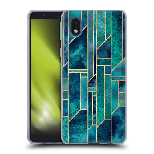 Elisabeth Fredriksson Geometric Design And Pattern Blue Skies Soft Gel Case for Samsung Galaxy A01 Core (2020)