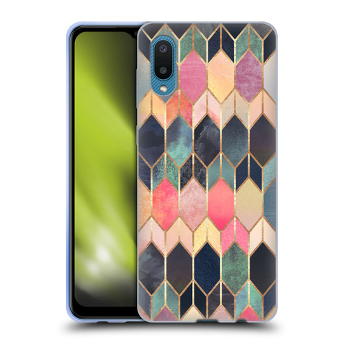 Elisabeth Fredriksson Geometric Design And Pattern Colourful Stained Glass Soft Gel Case for Samsung Galaxy A02/M02 (2021)