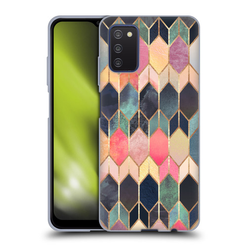 Elisabeth Fredriksson Geometric Design And Pattern Colourful Stained Glass Soft Gel Case for Samsung Galaxy A03s (2021)