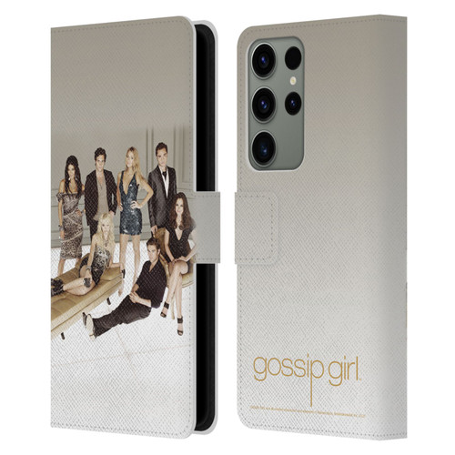 Gossip Girl Graphics Poster Leather Book Wallet Case Cover For Samsung Galaxy S23 Ultra 5G