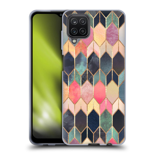 Elisabeth Fredriksson Geometric Design And Pattern Colourful Stained Glass Soft Gel Case for Samsung Galaxy A12 (2020)