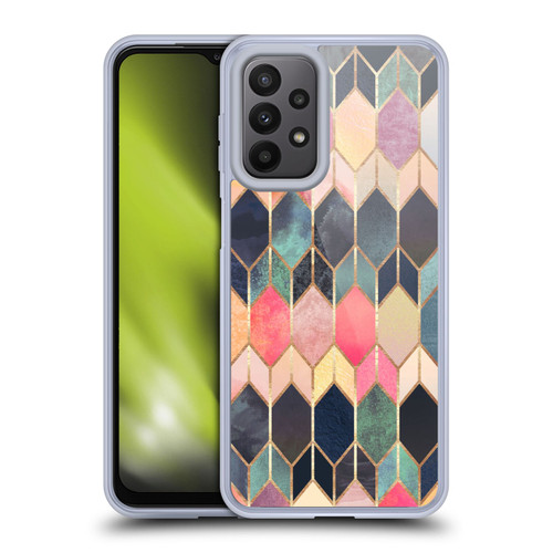 Elisabeth Fredriksson Geometric Design And Pattern Colourful Stained Glass Soft Gel Case for Samsung Galaxy A23 / 5G (2022)