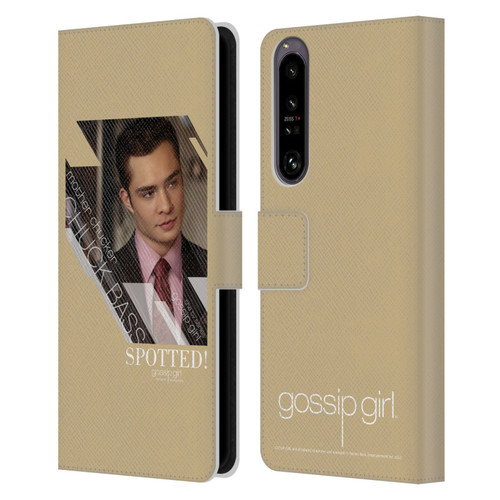 Gossip Girl Graphics Chuck Leather Book Wallet Case Cover For Sony Xperia 1 IV