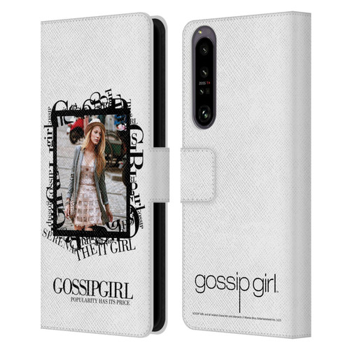 Gossip Girl Graphics Serena Leather Book Wallet Case Cover For Sony Xperia 1 IV