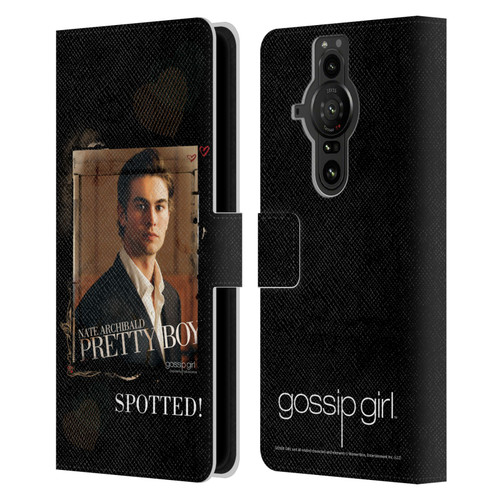 Gossip Girl Graphics Nate Leather Book Wallet Case Cover For Sony Xperia Pro-I