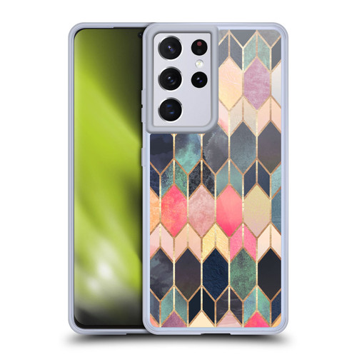 Elisabeth Fredriksson Geometric Design And Pattern Colourful Stained Glass Soft Gel Case for Samsung Galaxy S21 Ultra 5G
