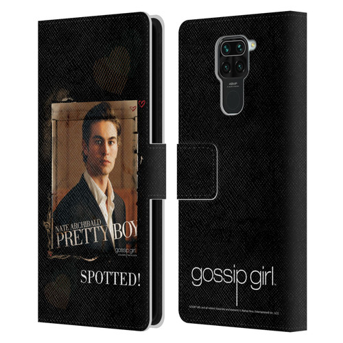 Gossip Girl Graphics Nate Leather Book Wallet Case Cover For Xiaomi Redmi Note 9 / Redmi 10X 4G